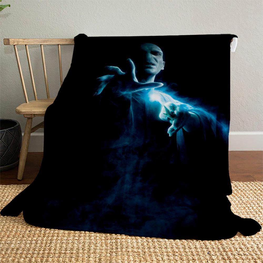 1pc dark magic wand smoke Outdoor Flannel Throw Blanket All Season Soft Warmth,Home Decor 1031259
