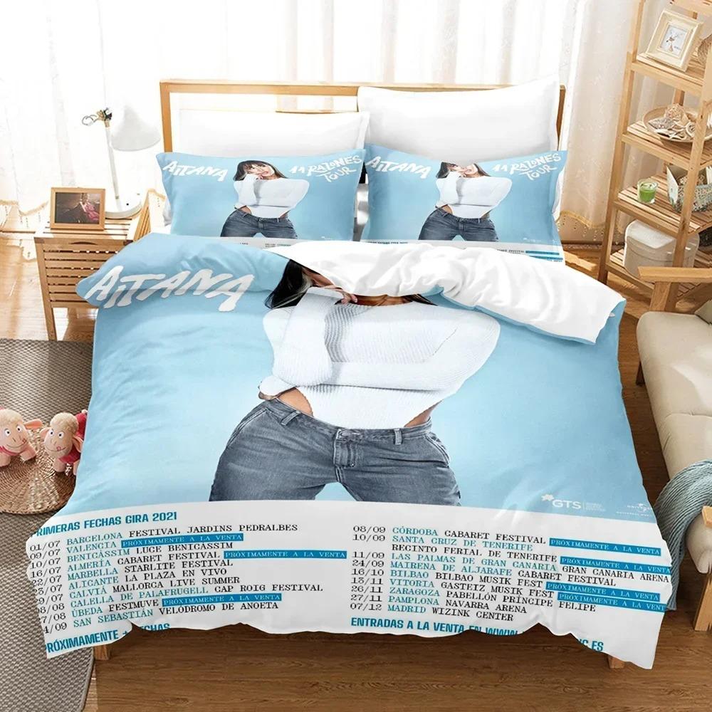 Aitana Ocana Bettwäscheset Einzelbett Twin Full Queen King Size Bettset Aldult Kind Schlafzimmer Bettbezugsets 3D-Druck Kawaii Aitana