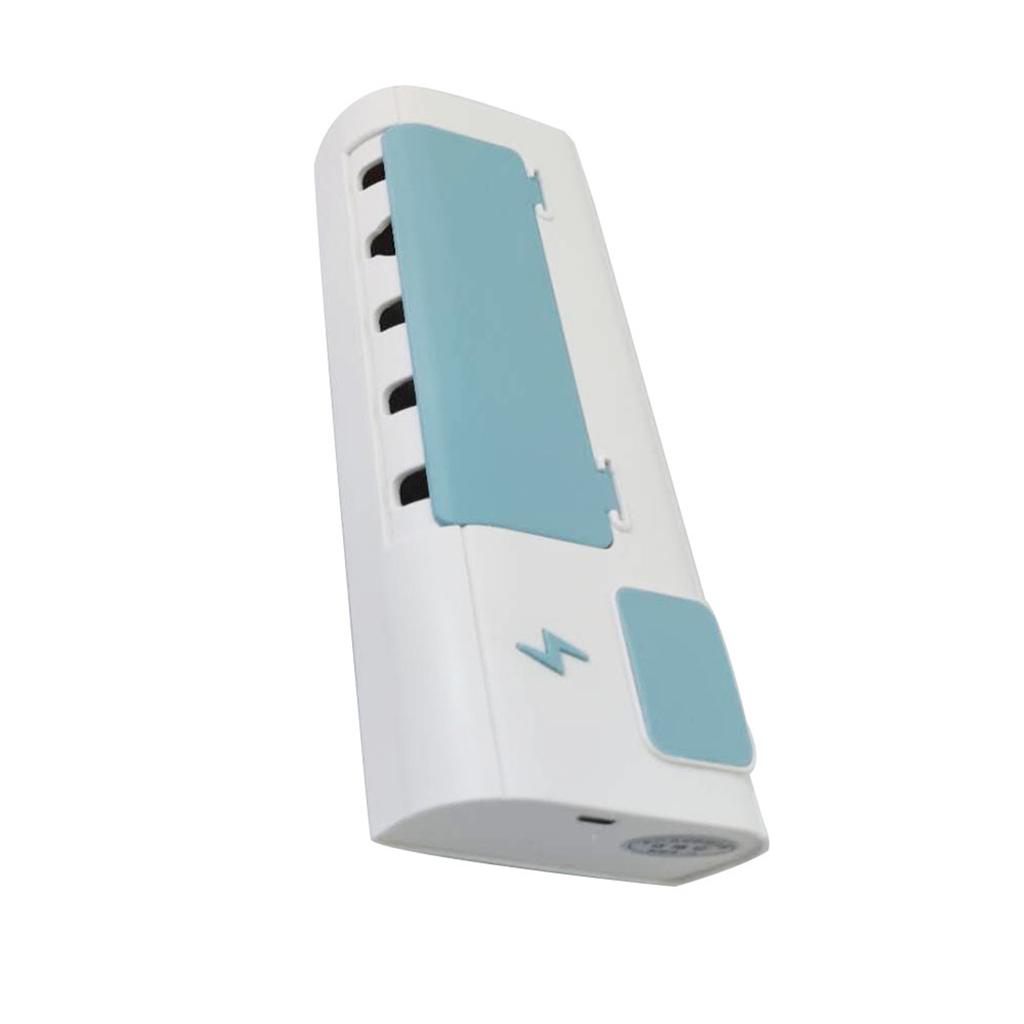 UV Tandborstdesinfektor Tandborsthållare Väggmonterad med Sterilisator och Timer USB-laddning UV Tandborstorganisatör