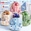 Plastic Pen Holder 7/10 Grids Stationery Storage Box High Quality Desktop Organizer  Students