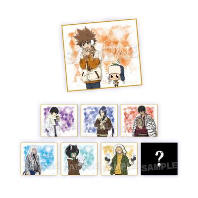 Y Line Katekyo Hitman Reborn! Trading Mini Shikishi Fluffy Winter Ver. Box of 8