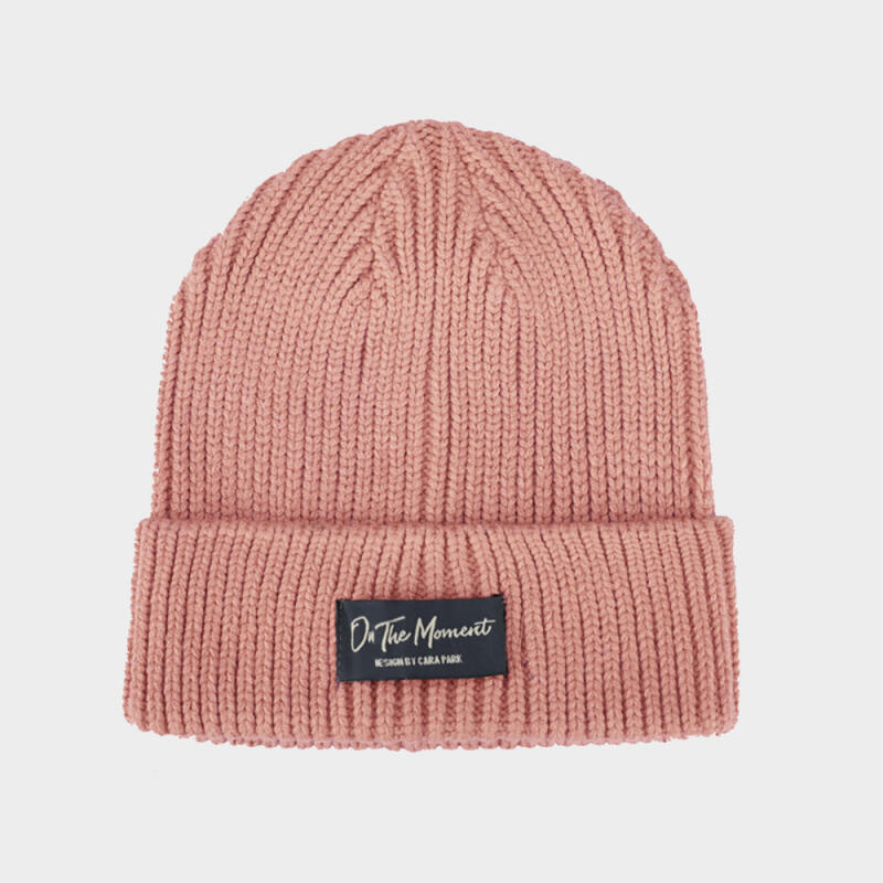 On the Moment Lettering Beanie C6 Pink C6 Pink
