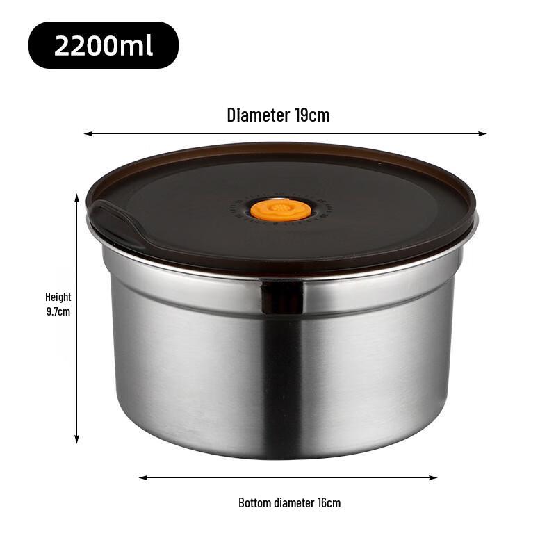 ZISIZ 304 Stainless Steel Draining Food Storage Container