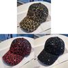 Leopard Print Baseball Cap With Rhinestones For Summer Street Style Fans