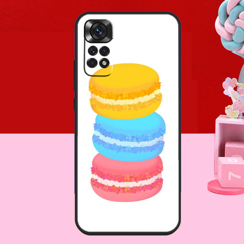 Dessert ice Cream Macaron Food Case For Xiaomi Redmi Note 14 13 12 11 10 15 Pro Plus Redmi 15 C 10C 12C 13C 14C Soft Cover