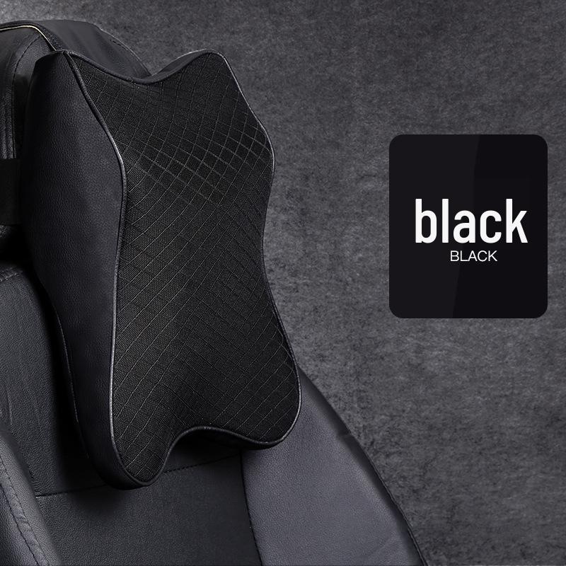 Universal Four-Season Car Neck and Lumbar Support Pillow with Memory Foam