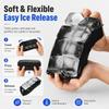 8-Grid Large 5cm Ice Cube Tray with Lid Food Grade Silicone Big Ice Cube Mold for Whiskey Cocktail Drinks Easy Release Giant Ice