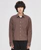 Signature Daily Crop Pocket Check Shirt [Brown]
