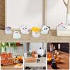 Halloween Miniature Figurines Set Of 7 Halloween Sculpture Glow In The Dark Cute Home Decor Classic Resin Ghost Pumpkin Witch
