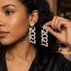 Rhinestone 2027 Digital Earrings Fashion Long Drop Earring Jewelry New Year Earrings  Christmas
