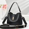 2025 New PU Leather Women Handbag and Purses Female Bucket Shoulder Bags Brand Ladies Crossbody Bags Bolsa Feminina Totes