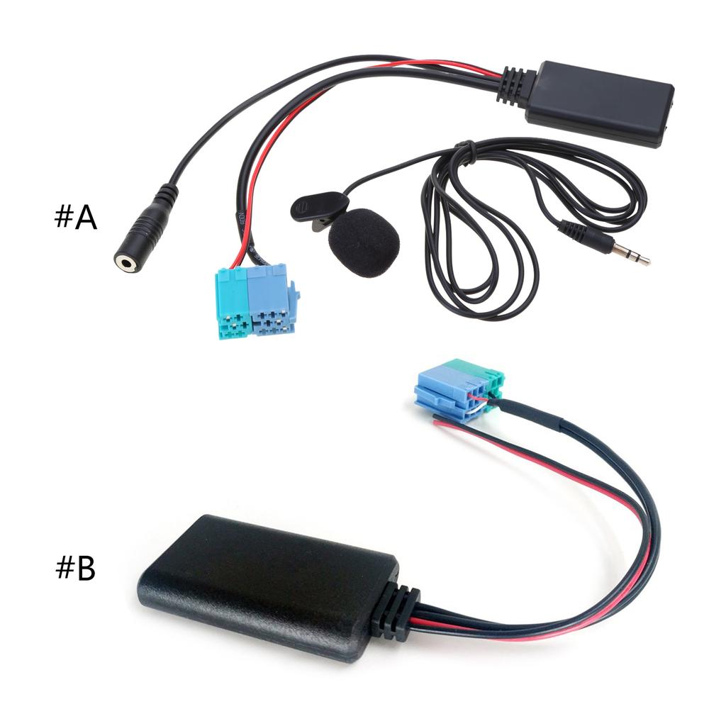 Bezdrátový Bluetooth-kompatibilní audio adaptér do auta Mikrofon pro rádio Becker Náhrada Mini ISO 6pinový 8pinový kabelový adaptér