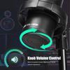 USB RGB Gaming Microphone - Condenser Mic with Noise Cancelling and Boom Stand for Streaming and Recording