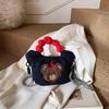 Cute cartoon foreign style mobile phone bag, exquisite personality, plush small storage bag, niche design, high-end shoulder bag