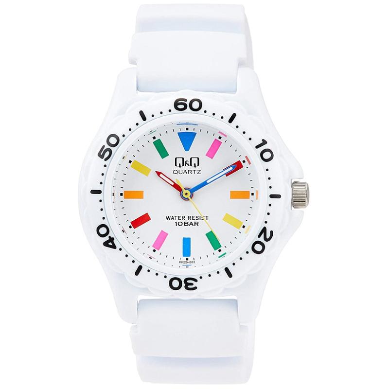 CITIZEN Color Watch VR25 Series White Watch for and Kids Q&Q VR25-002 Men, Women, Brand