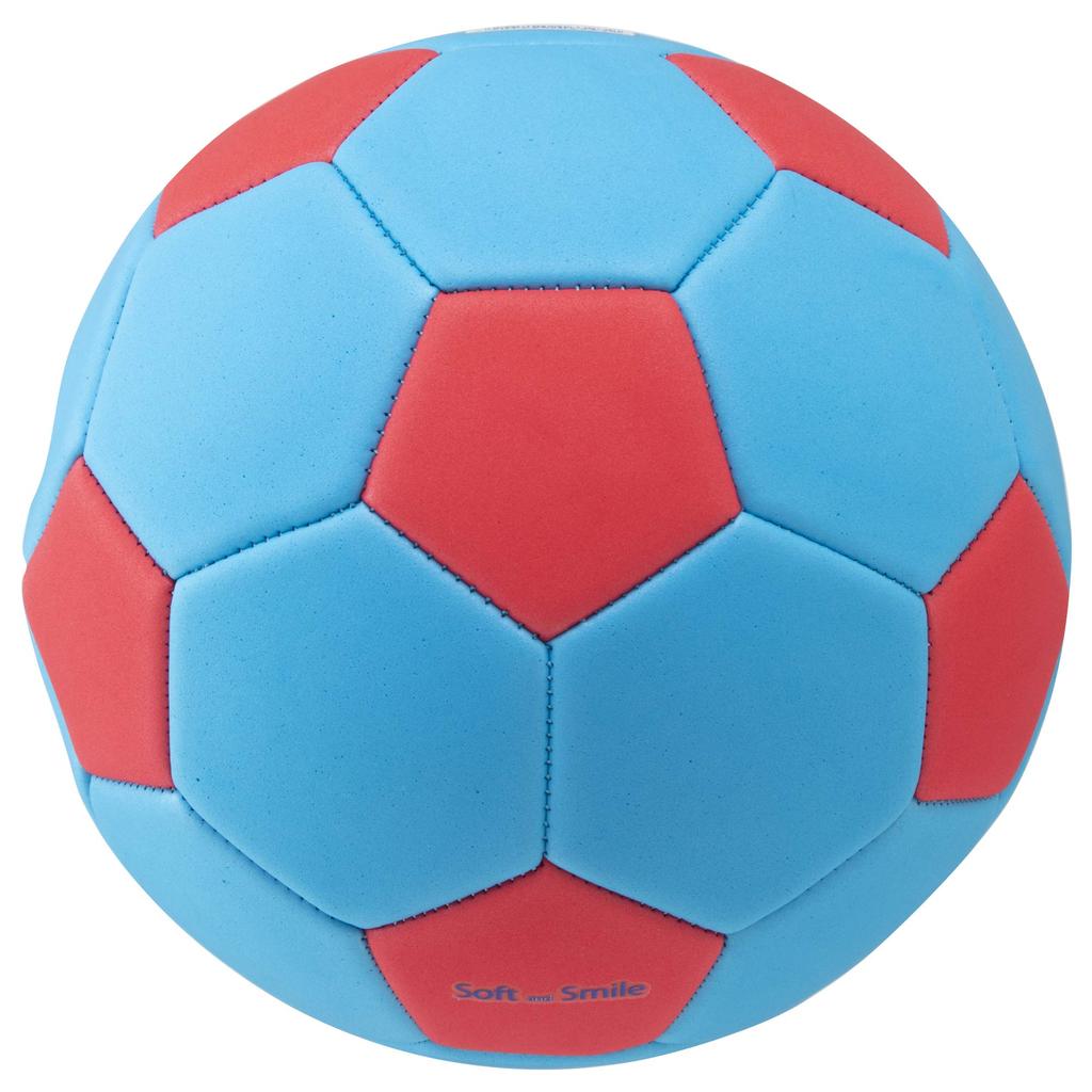MIKASA Smile Soccer Size 4 Elementary School Machine Recommended Internal Pressure Ball, (for Students), Stitched, Blue/Red, STPEF4-SBLR, 0.20-0.30