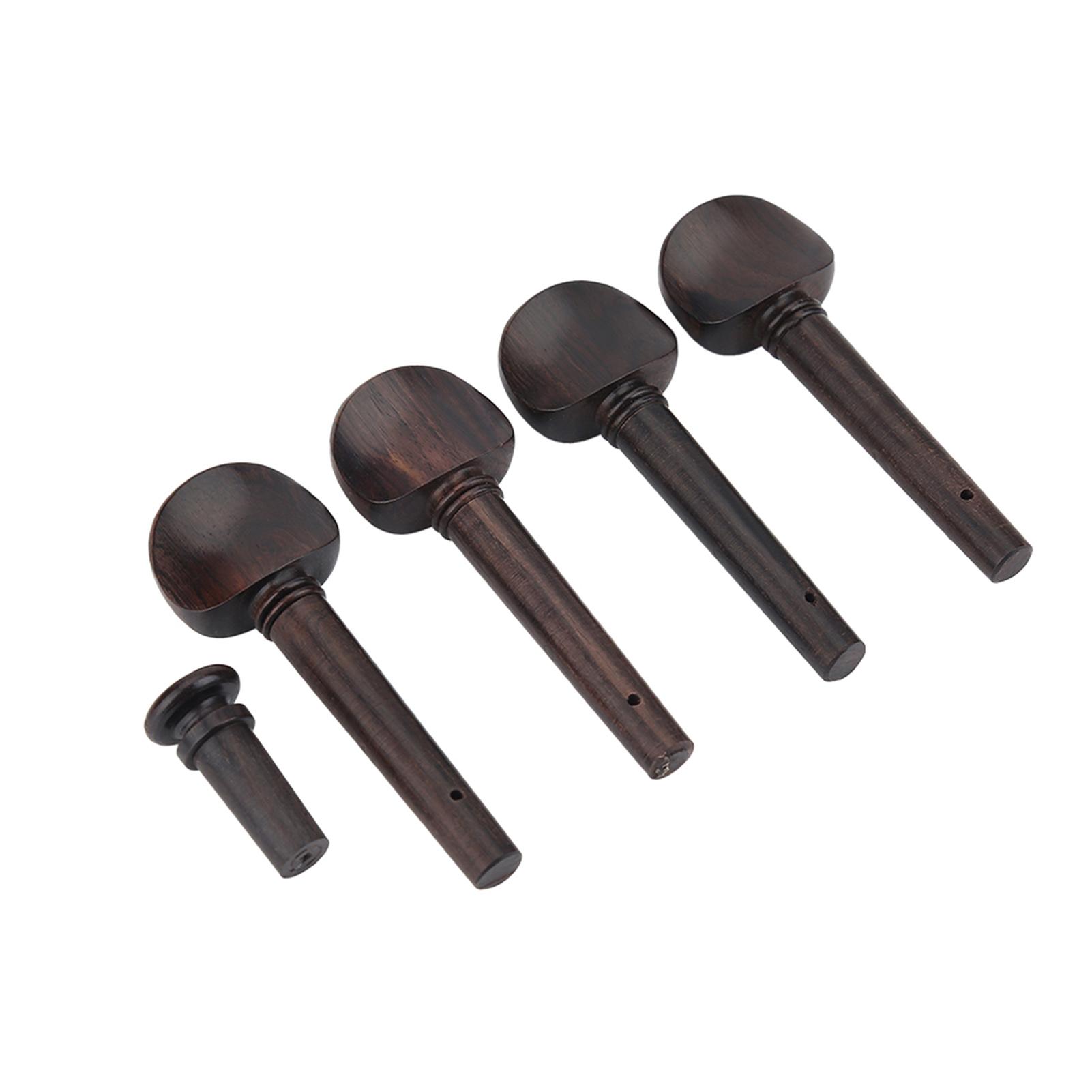 

1 комплект деталей скрипки из черного дерева, 44 шт., колки для подбородника, струнодержатель, штифт