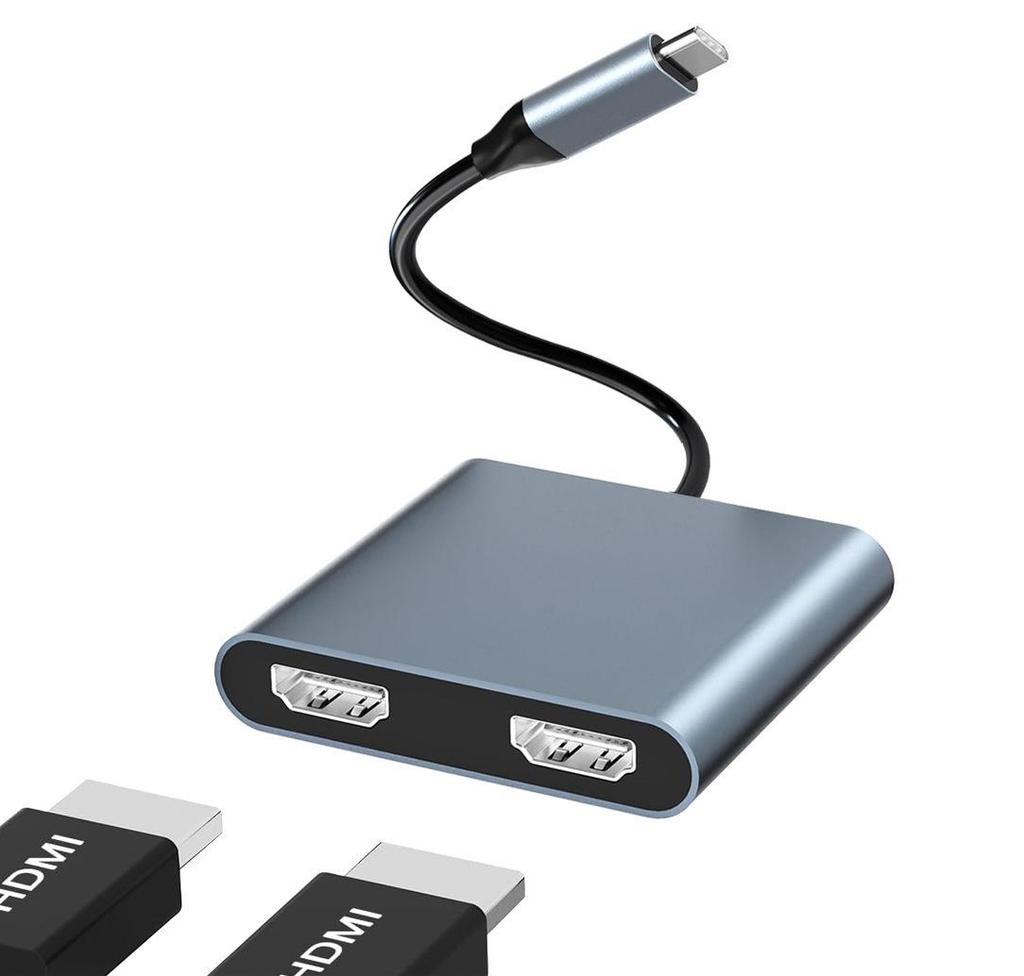 Type-C 4-in-1 Smart Dock: HDMI Screen Mirroring & High-Speed USB 3.0 Multi-Functional Expansion