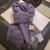 100 wool clip flower solid color scarf women's winter new unisex high-end versatile gift