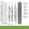 Acne & Blackhead Remover Tweezers Set: Precision Pimple Needle & Zit Extruder Tools for Beauty Salon & Personal Care