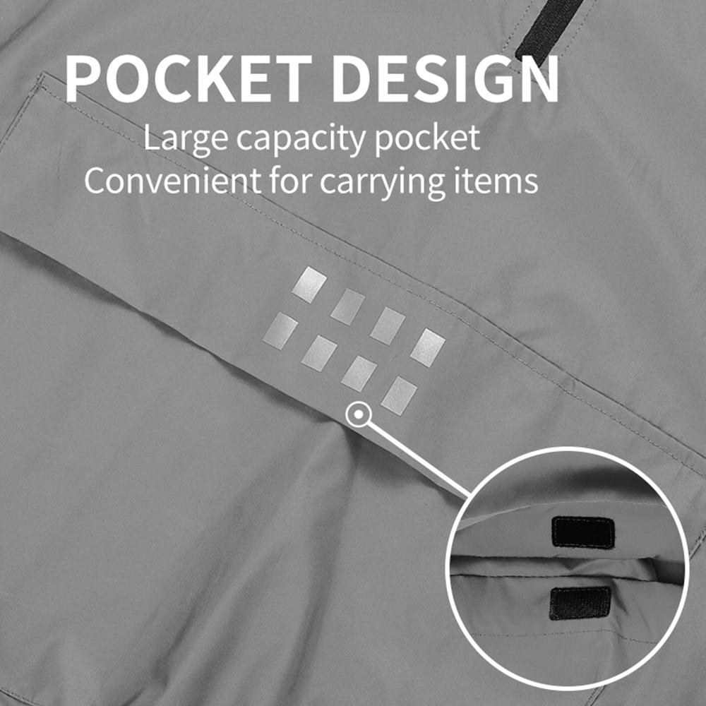 Wosawe Unisex cyklistická bunda s kapucí Windbreaker Outdoorový sportovní kabát na kolo Větruodolná bunda na kolo