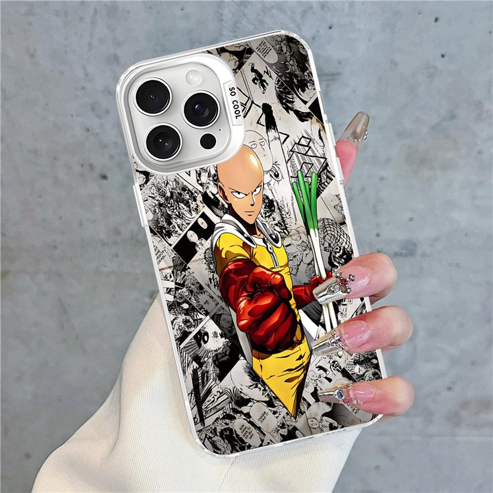 One Punch Man Phone Case For IPhone 16 15 14 13 12 11 Pro Max X XR XSMAX 8 7 Plus Matte Shockproof Back Cover