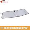 Foldable Front Window Glass Windshield Sunshade Visor Block For Ford Bronco 21+