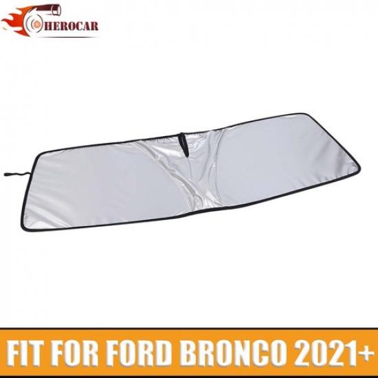 Foldable Front Window Glass Windshield Sunshade Visor Block For Ford Bronco 21+