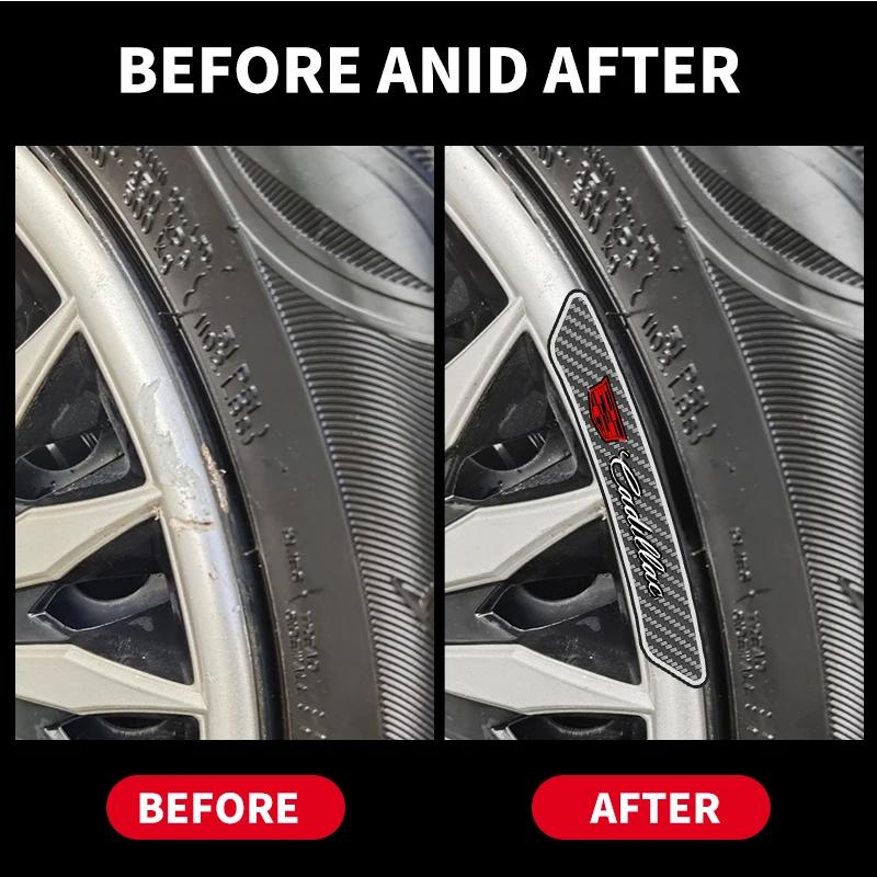 4ks/sada Nálepka odznak kola auta Dekorace emblému Pro emblém Cadillac ESCALADE ATS BLS CT4 CT6 SRX STS XT4 XT5 SLR XT6 XTS