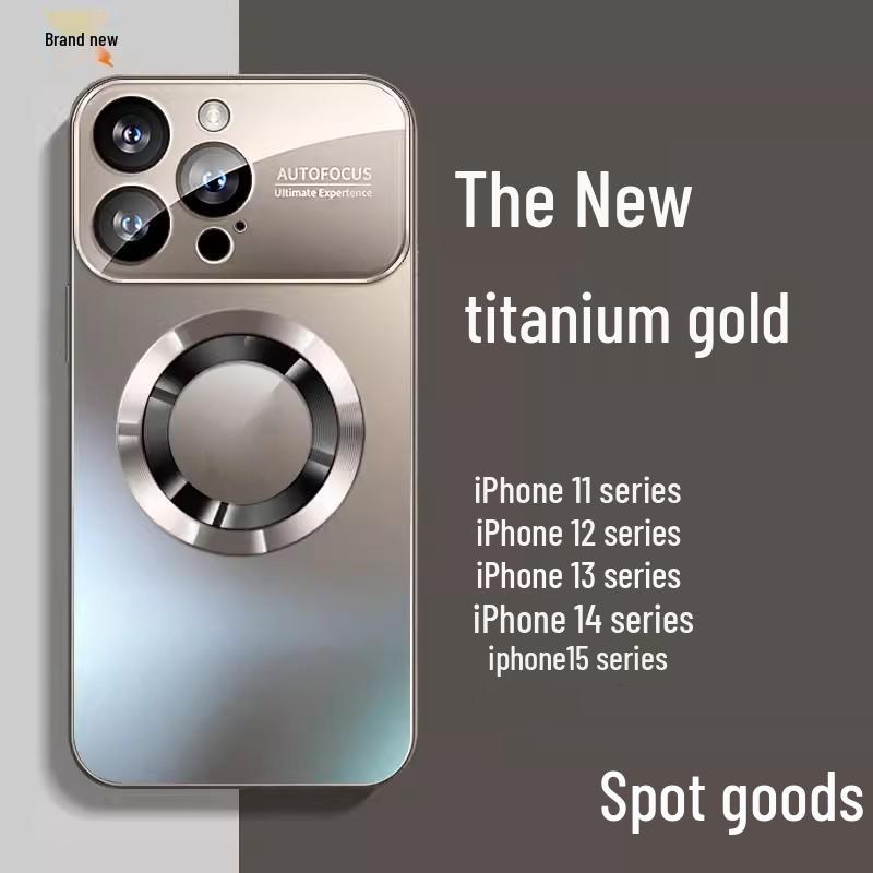 iPhone 15 AG jäätunud suure aknaga magnetilise iminapaga kaitseümbris Apple 14 Pro/12P jaoks