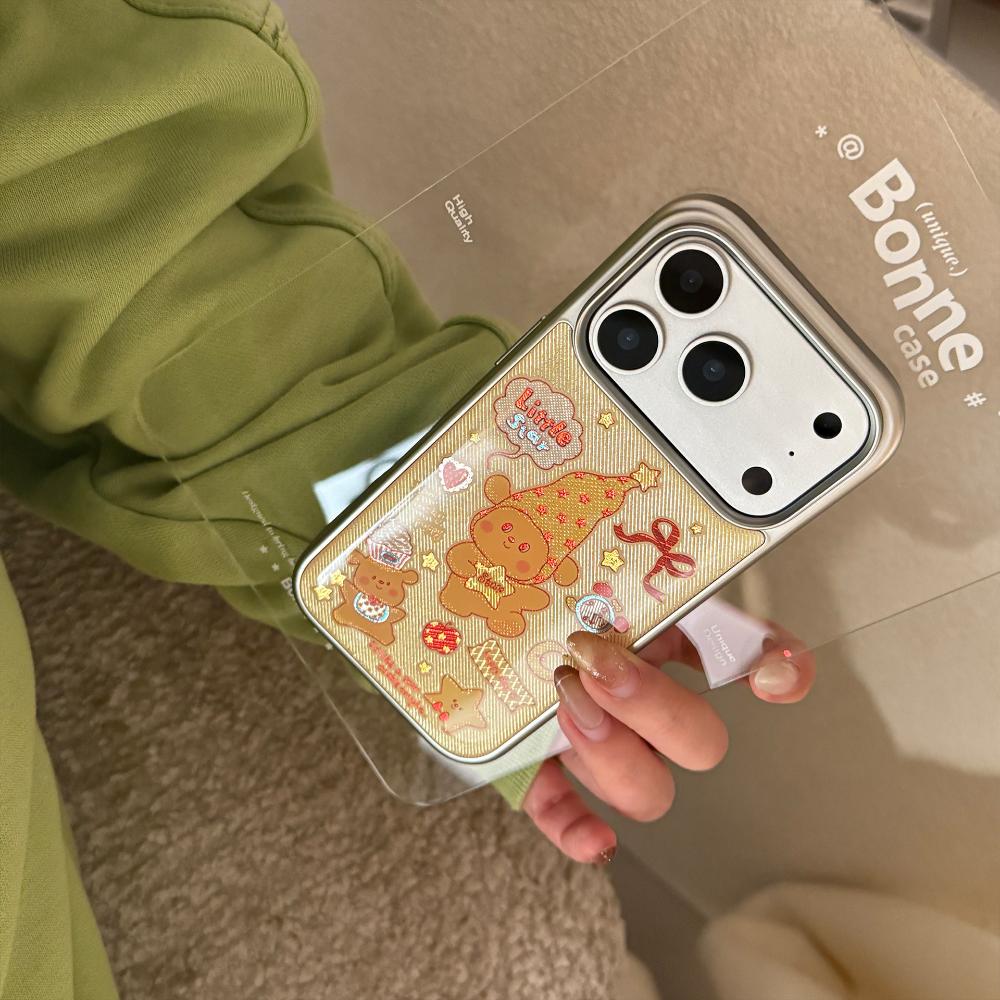 Suitable for Apple IPhone 17 Pro Max, 16-inch Gold-plated Yellow Star and Puppy IPhone 15 Electroplated Cartoon High-quality Protective Case