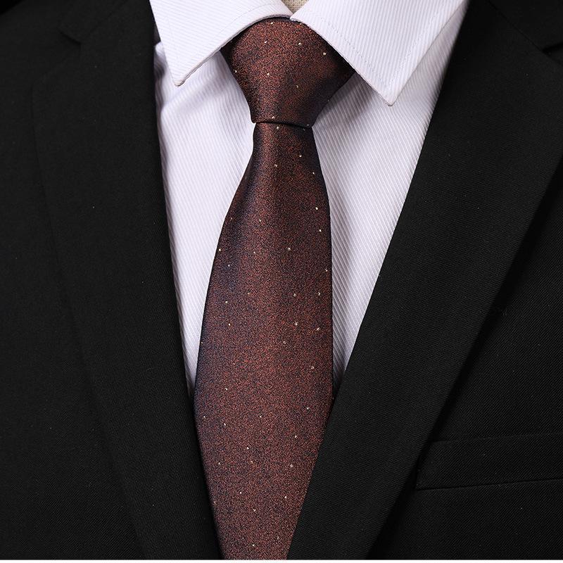 Fashion Versatile Casual Men And Women Retro Hong Kong Style Business Dress Groom Wedding Korean Version 8Cm Hand-Patterned Tie