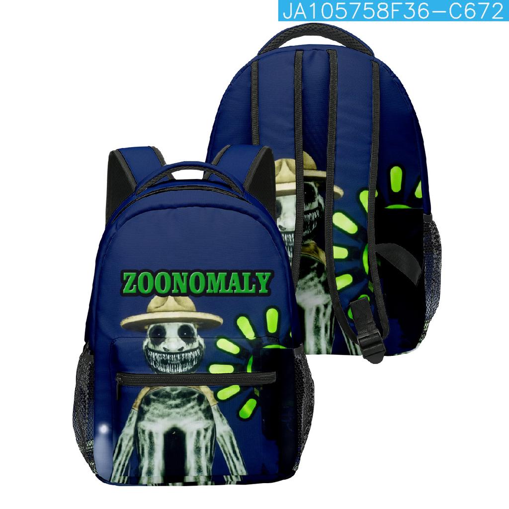 Cartoon Popular Funny Zoonomaly student Bookbag Notebook Backpacks 3D Printed Oxford Waterproof Boys/Girls Travel Backpacks