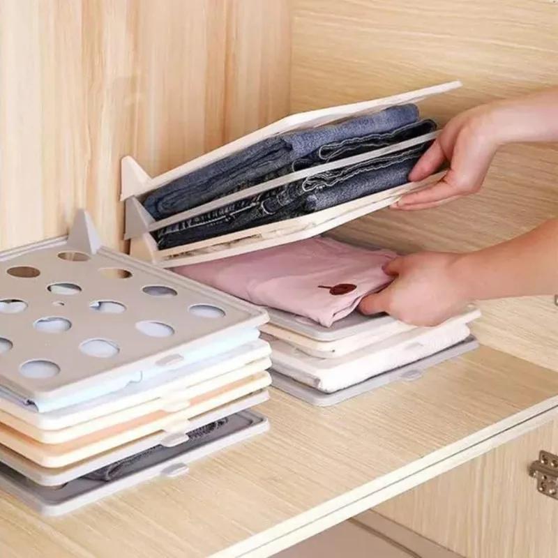 Shirt Organizer T Shirt Folder Board Clothing Lazy Folding Board Dividers Stackable Multi-Functional Wardrobe Storage Goods