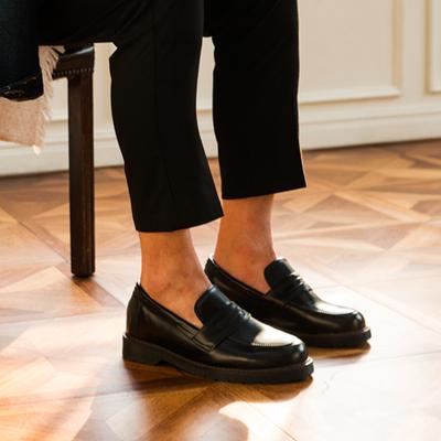 [BSQT BY CLASSY] Basic Penny Height-Increasing Loafer Lucy Black [175] [Shipped from Korea] 100% Authentic