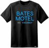 Bates Motel Psycho Movie Sign T Shirt Horror Film Hitchcock Retro Mens Black
