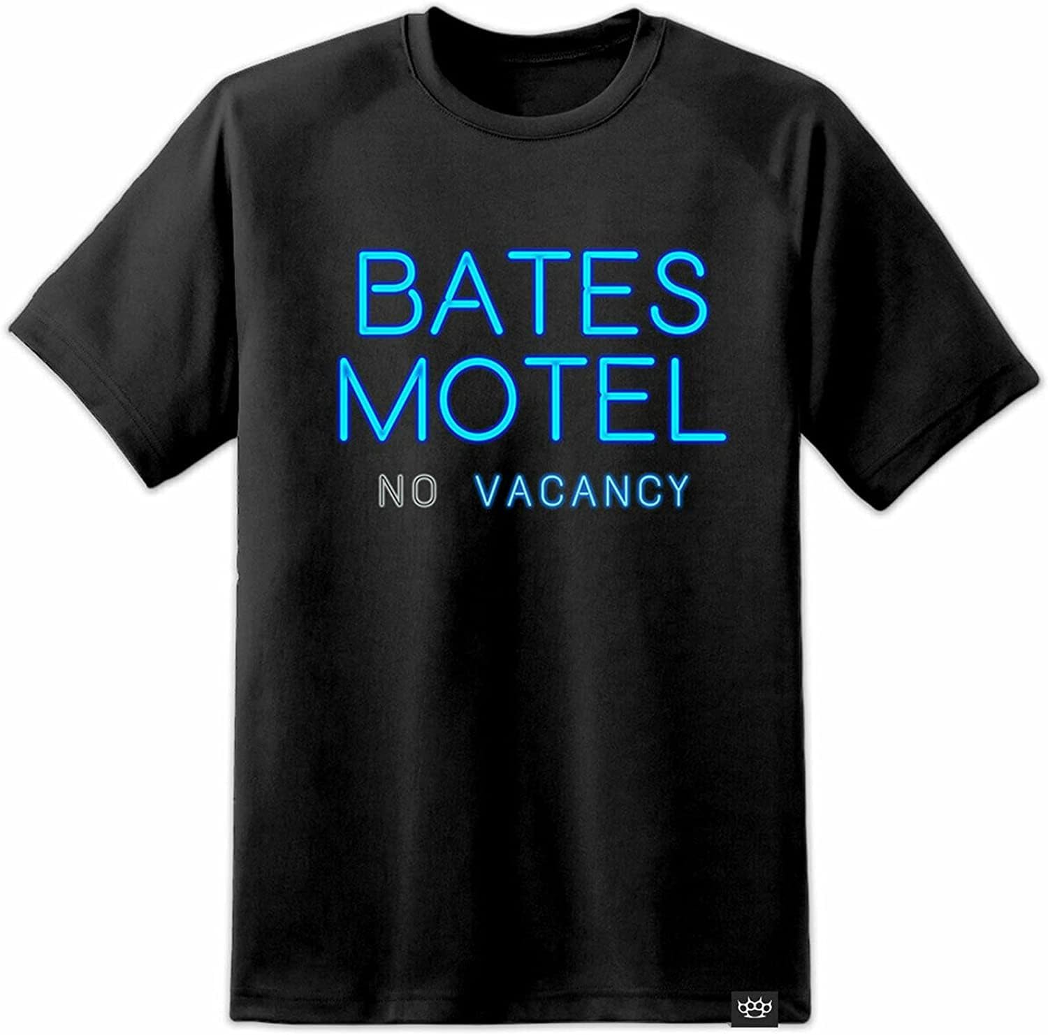 Bates Motel Psycho Movie Sign T Shirt Horror Film Hitchcock Retro Mens Black S чёрный