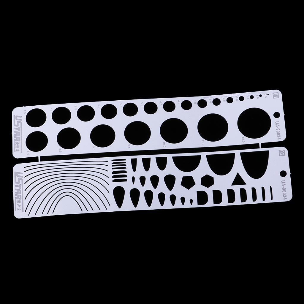 Professional Etched Tool Scribing Model Panel Rivet Template Engrave Forming Block