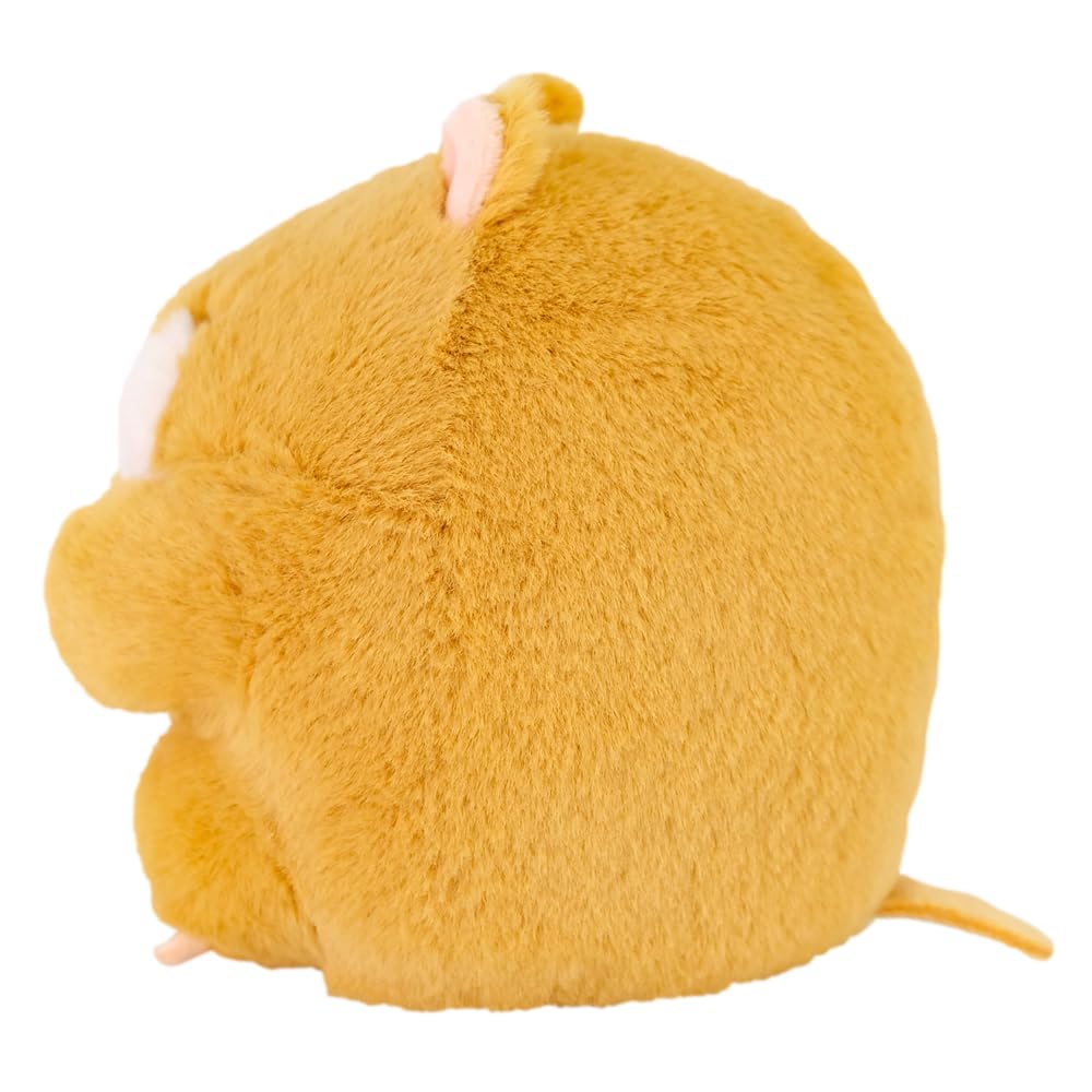 Sunlemon Pam Pam Plush Small 10 x x Cute and Toy, Hamster, BR, 9.5 11cm, Round, Brown, Palm-Sized, P-1013
