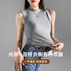 Crew neck sling vest women's summer thin outer wear threaded bottoming shirt slim sleeveless top