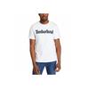 Timberland Logo Print Short Sleeve T-Shirt Men Tops White A1NAIH79