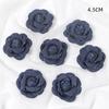 3/5PCS Blue Artificial Flowers Heads Fake Flowers Wedding Decoration Bride DIY Clothes Headwear Accessory Craft Gifts Ornament