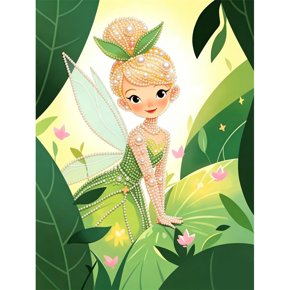 

Disney Pearl Painting Tinkerbell DIY Pearl Art Pearl Painting Kit Pearl Art Painting Wall Suitable for Home Office Decoration Handmade Gifts 30x40