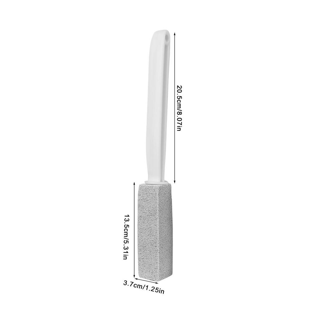 Toilets Cleaner Stone Natural Pumice Stone Toilets Brush Quick Cleaning Stone With Long Handle Bathroom Gadgets серый