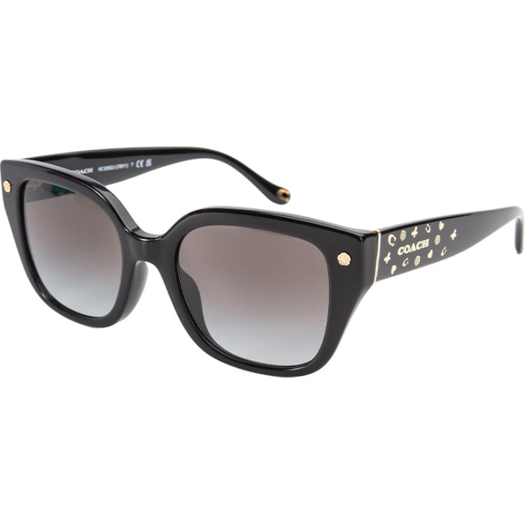Coach Retro Oversized Design Square Sunglasses Unisex sunglasses OHC8392 Black