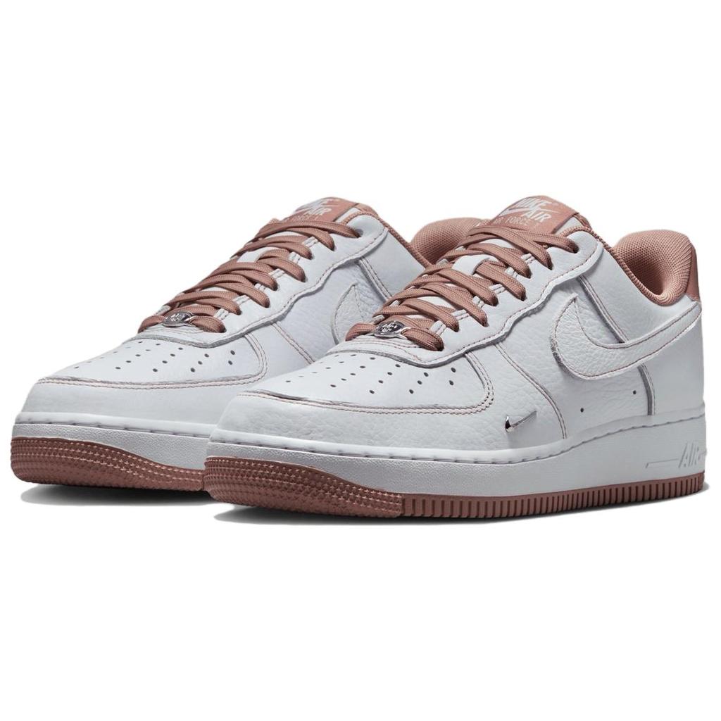 Nike Air Force 1 Abrasion Resistant Low Top Skateboard Shoes Women's White Pink Sneakers IB6543-100