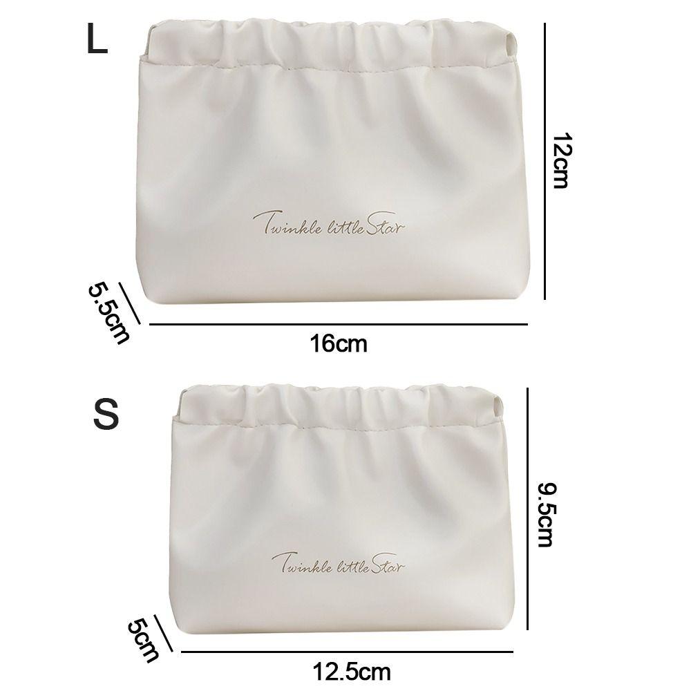 PU Leather Coin Purse Self-closing Lipstick Cosmetic Bag Travel Accessories Shrapnel Bag