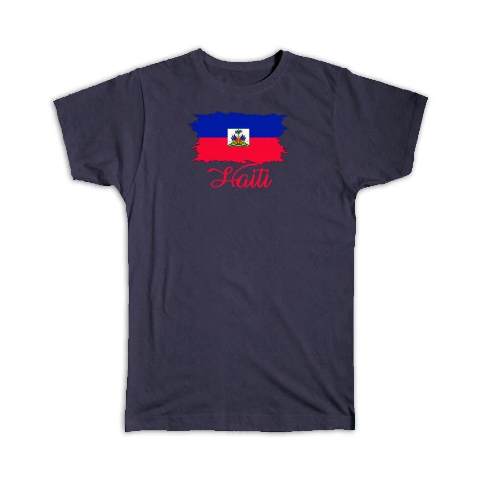 Gift T-Shirt : Haiti Flag Haitian Country Expat 2XL