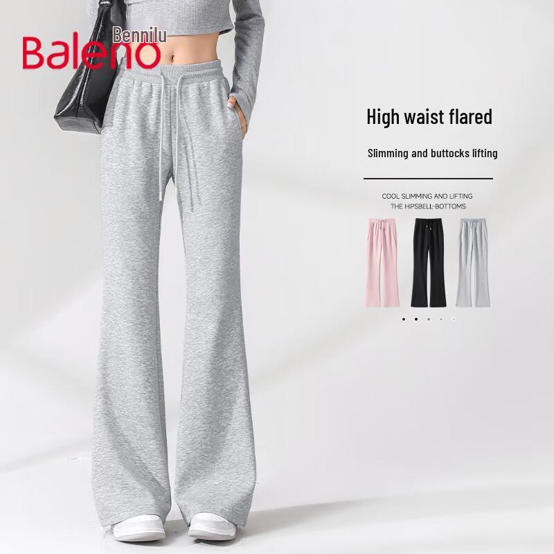 Baleno Women's High-Waisted Flare Casual Pants