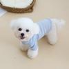 New Solid Color Puppy Hoodie Soft Cotton 2-leg Style Dog Warm Hoodie Simple Design High-Neck Sweatshirt Pet Clothing